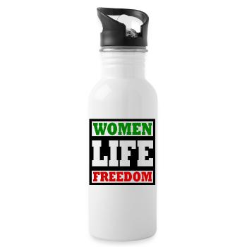 Women life freedom - Gourde avec paille intégrée - blanc - Droite