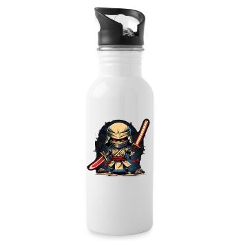 Ninja Mummy #1 - Gourde avec paille intégrée - blanc - Droite