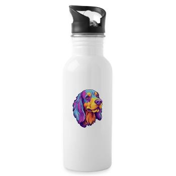 Polnische Jagdhunderasse Karikatur Kawaii Illustrati - Trinkflasche mit integriertem Trinkhalm - Weiß - Rechts