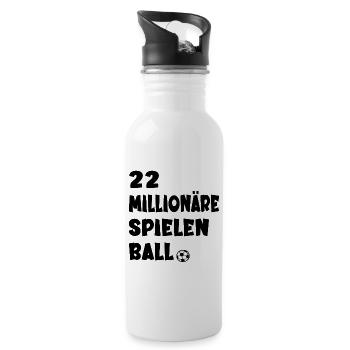 MULTI MILLIONÄRE SPIELEN BALL - Trinkflasche mit integriertem Trinkhalm - Weiß - Rechts