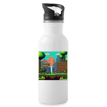 Video game for gamers - Water bottle with straw - white - Right