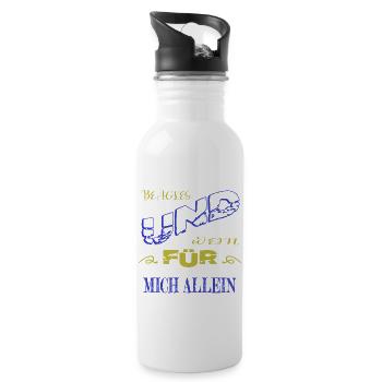 Egalite Wine Spritzer Dog Breed Wine Lover - Water bottle with straw - white - Right