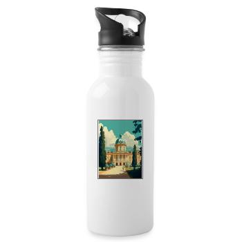 Potsdam Germany Vintage Travel Poster WPA Souvenir - Water bottle with straw - white - Right