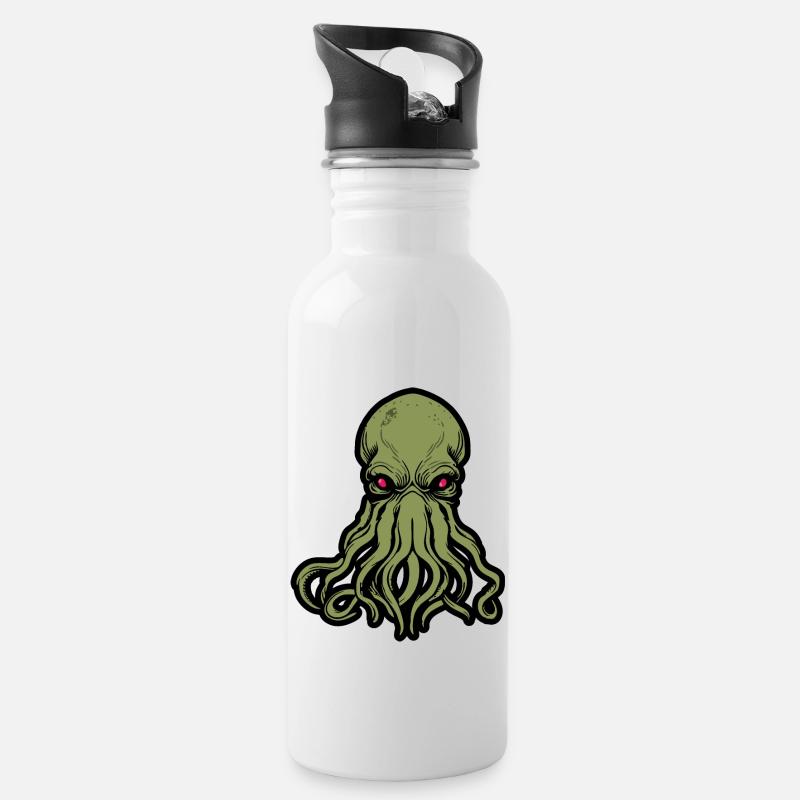 Cthulhu ! Les Stars ont enfin raison ! - Gourde avec paille intégrée - blanc