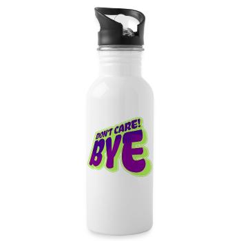Cool saying: Doesn't matter, attitude, chill doesn't matter to me - Water bottle with straw - white - Right