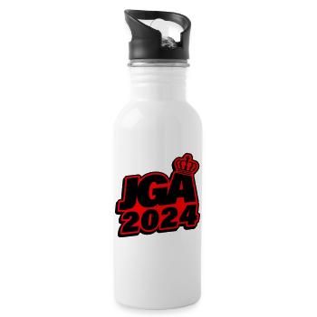 Bachelor party 2024 bachelor party - Water bottle with straw - white - Right
