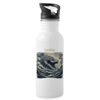Leviathan - Water bottle with straw - white - Right