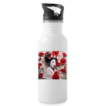 Asian Beauty #11 - Gourde avec paille intégrée - blanc - Droite