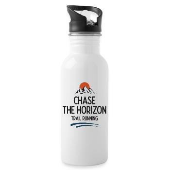 Trail Running - Chase The Horizon - Water bottle with straw - white - Right