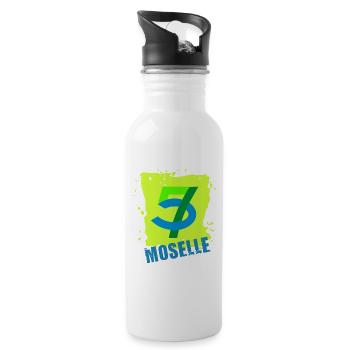 Moselle - Water bottle with straw - white - Right