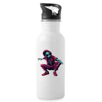 Alien Dancer - Water bottle with straw - white - Right