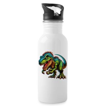 Dinosaur - Water bottle with straw - white - Right