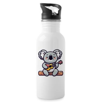 Koala Chords: The Eucalyptus Melodist - Water bottle with straw - white - Right