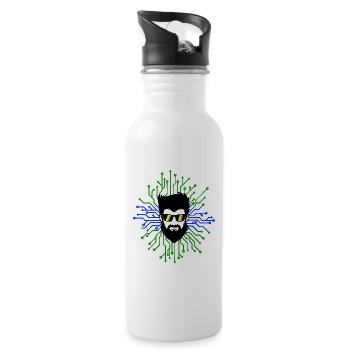 Nerd Developer Computer Code Informatik Debug - Trinkflasche mit integriertem Trinkhalm - Weiß - Rechts