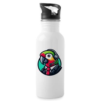 Parrot Professioneller Chat-Support - Trinkflasche mit integriertem Trinkhalm - Weiß - Rechts