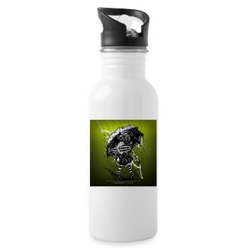 school's out for war - Trinkflasche mit integriertem Trinkhalm - Weiß - Rechts