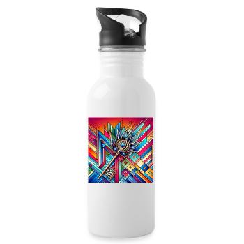Key - Water bottle with straw - white - Right