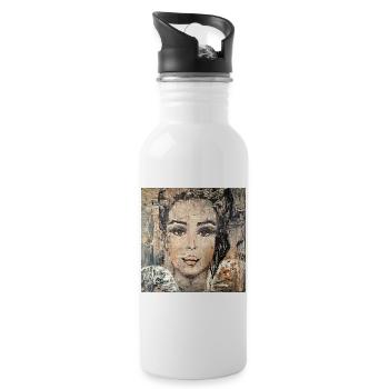 Strong - Trinkflasche mit integriertem Trinkhalm - Weiß - Rechts