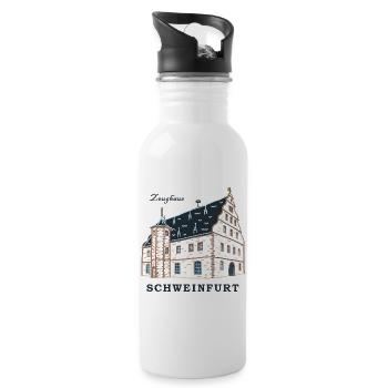 Schweinfurt, Dessin Zeughaus, Franconie, Bavière - Gourde avec paille intégrée - blanc - Droite