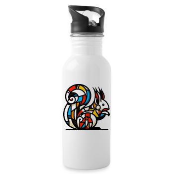 Squirrel - Water bottle with straw - white - Right