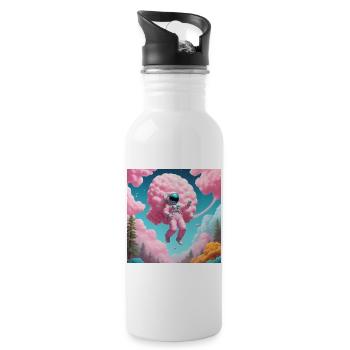 Astronaut - Water bottle with straw - white - Right