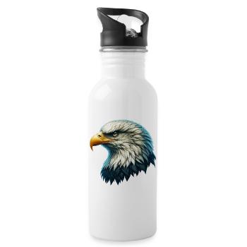 Aigle - Gourde avec paille intégrée - blanc - Droite
