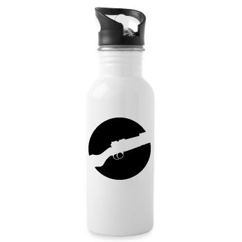 K98 - Trinkflasche mit integriertem Trinkhalm - Weiß - Rechts