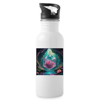 Magic Cave - Water bottle with straw - white - Right