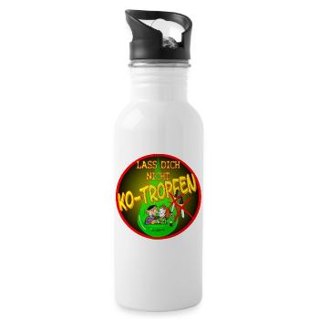 KO Tropfen - Trinkflasche mit integriertem Trinkhalm - Weiß - Rechts