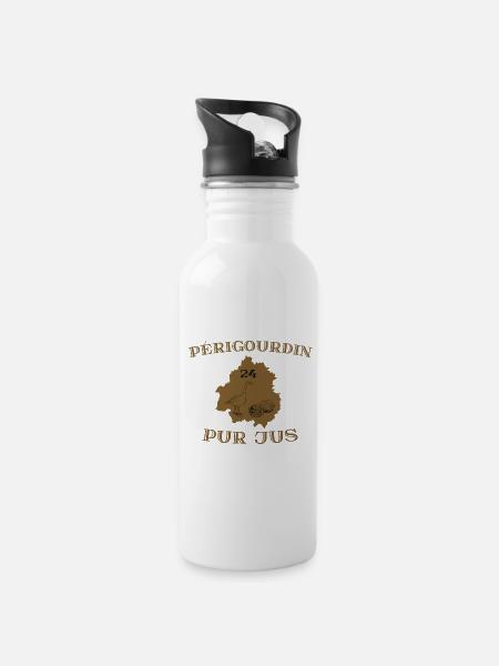 Perigourdin pur jus - Gourde avec paille intégrée - blanc