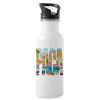 PACA - Water bottle with straw - white - Right