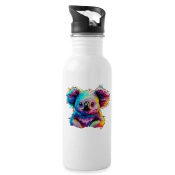 Koala - Water bottle with straw - white - Right