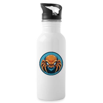 Spinne Niedliche Kawaii Cartoon Clipart Tier Haustier Logo - Trinkflasche mit integriertem Trinkhalm - Weiß - Rechts