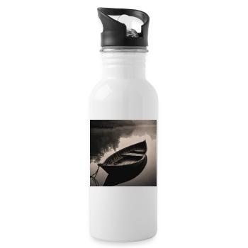 Boot - Trinkflasche mit integriertem Trinkhalm - Weiß - Rechts