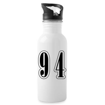 94 Number Symbol - Water bottle with straw - white - Right