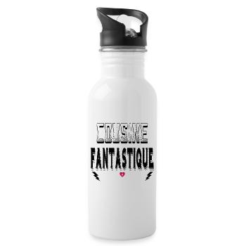 Cousine Fantastique - Gourde avec paille intégrée - blanc - Droite
