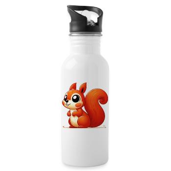 Squirrel - Water bottle with straw - white - Right