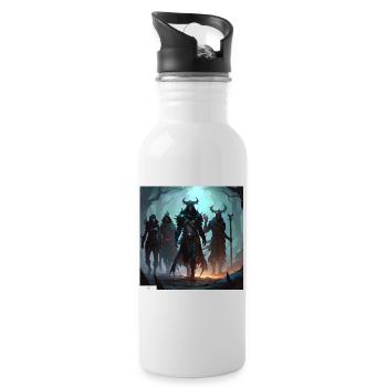 Mages & Sorcerers Friends - Water bottle with straw - white - Right