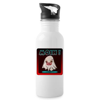 HALLOWEEN COSTUMES GHOSTS MOIN - Water bottle with straw - white - Right