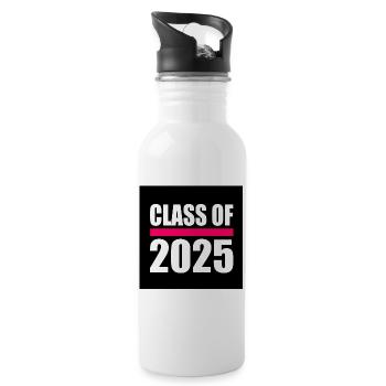 Class of 2025 - Water bottle with straw - white - Right