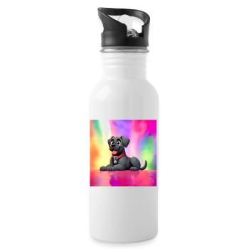 Cane Corso 2 - Water bottle with straw - white - Right