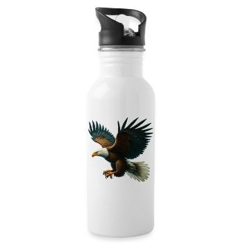 Aigle - Gourde avec paille intégrée - blanc - Droite