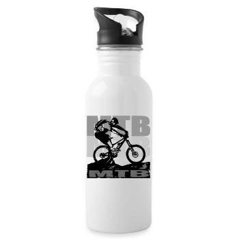 Vélo VTT - Gourde avec paille intégrée - blanc - Droite
