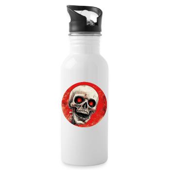 Skeleton - Water bottle with straw - white - Right