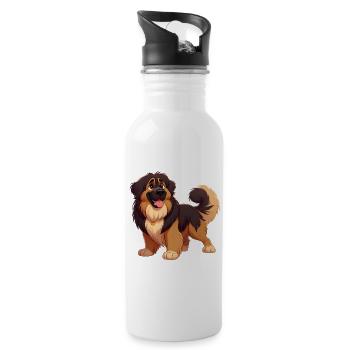 Leonberg 2 - Water bottle with straw - white - Right