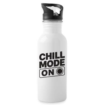 Chill Mode On Relax Relax - Water bottle with straw - white - Right