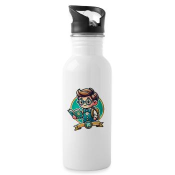 Teach Mode On - Water bottle with straw - white - Right