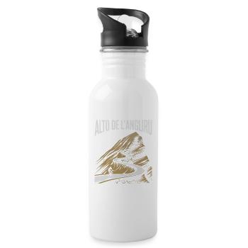 Montée de l’Alto de L’Angliru - Gourde avec paille intégrée - blanc - Droite