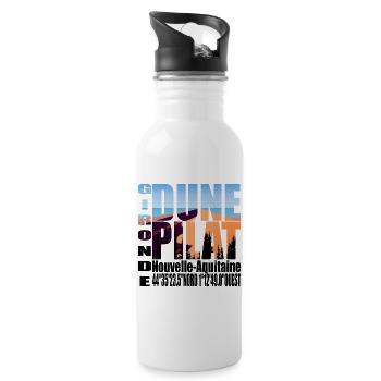 THE DUNE OF PILAT GIRONDE NEW AQUITAINE - Water bottle with straw - white - Right