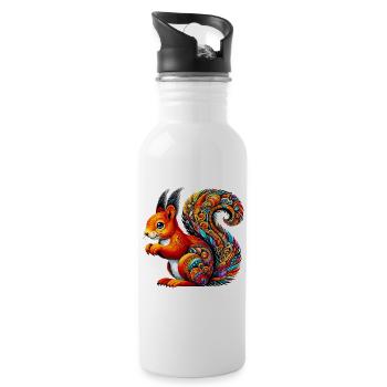 Squirrel - Water bottle with straw - white - Right